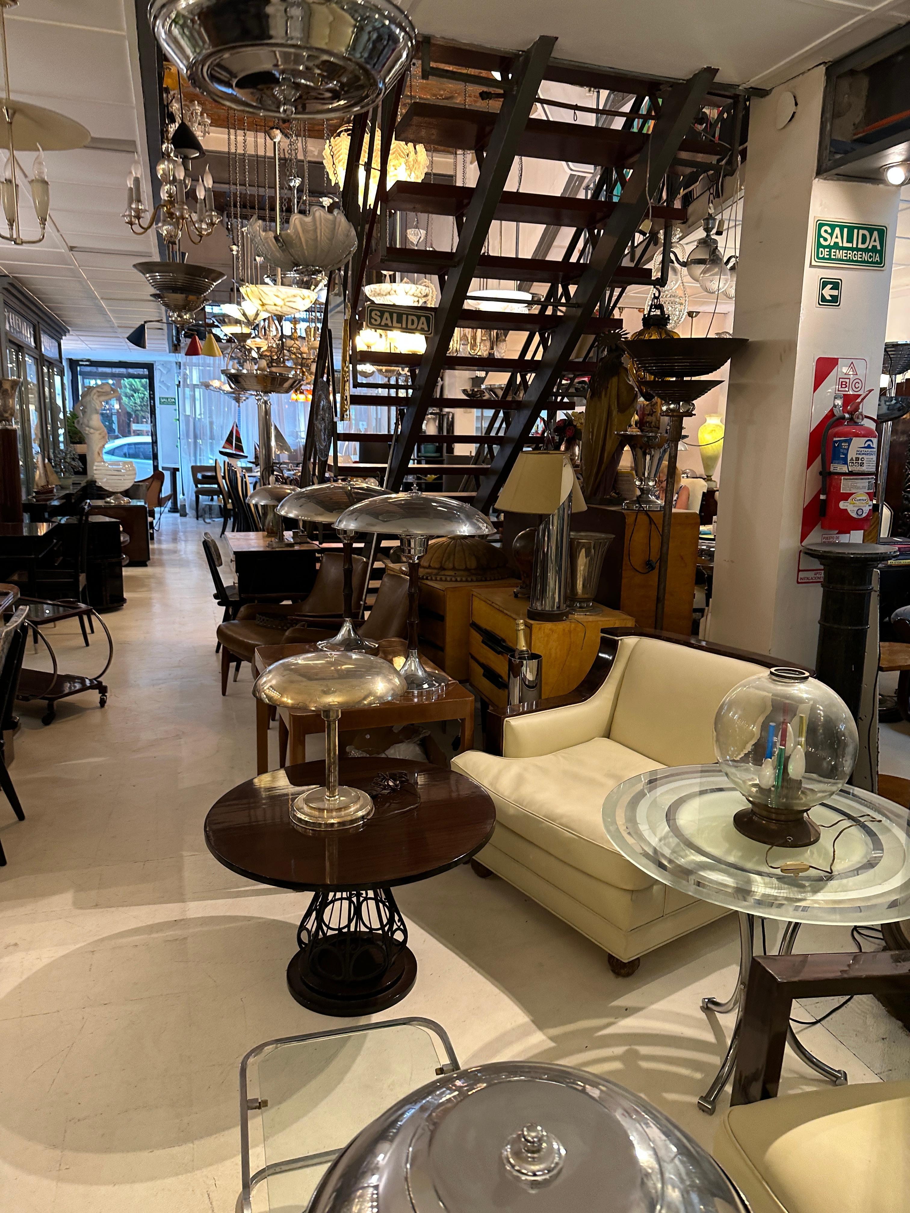 2 Tables in Wood and Iron, France, 1930 For Sale 6