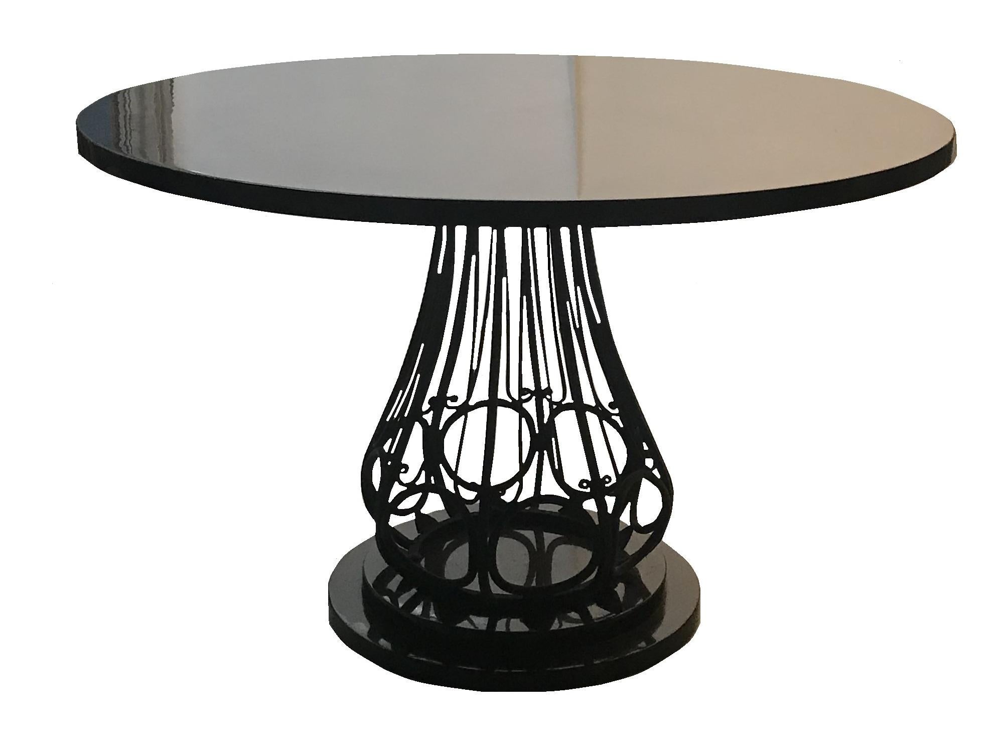 2 Tables in Wood and Iron, France, 1930 In Good Condition For Sale In Ciudad Autónoma Buenos Aires, C