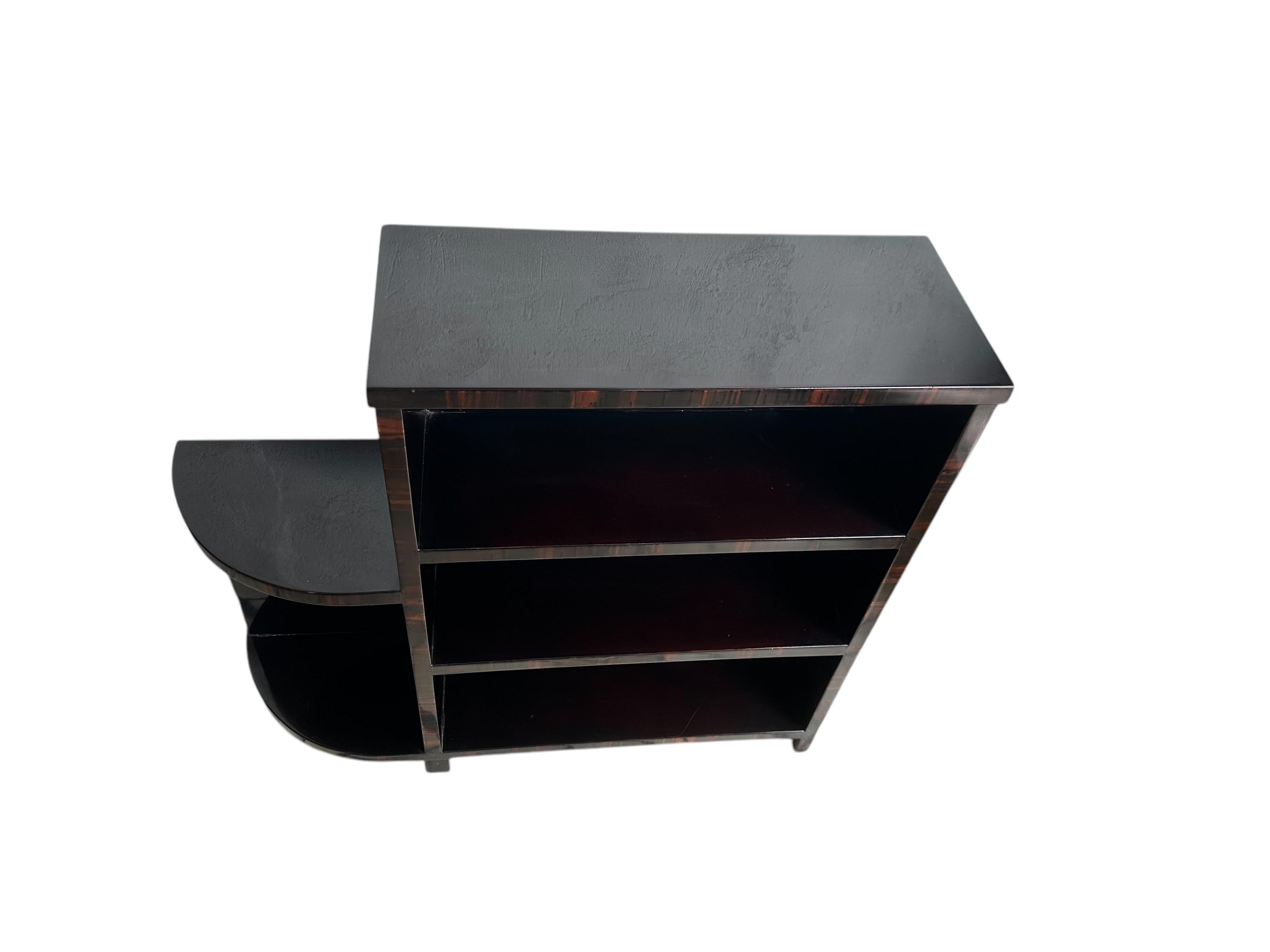 2 Tische mit Regalen im Art-déco-Stil aus Holz, Frankreich, 1930 im Angebot 4