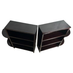 2 Tables with shelves Art Deco in wood , France, 1930