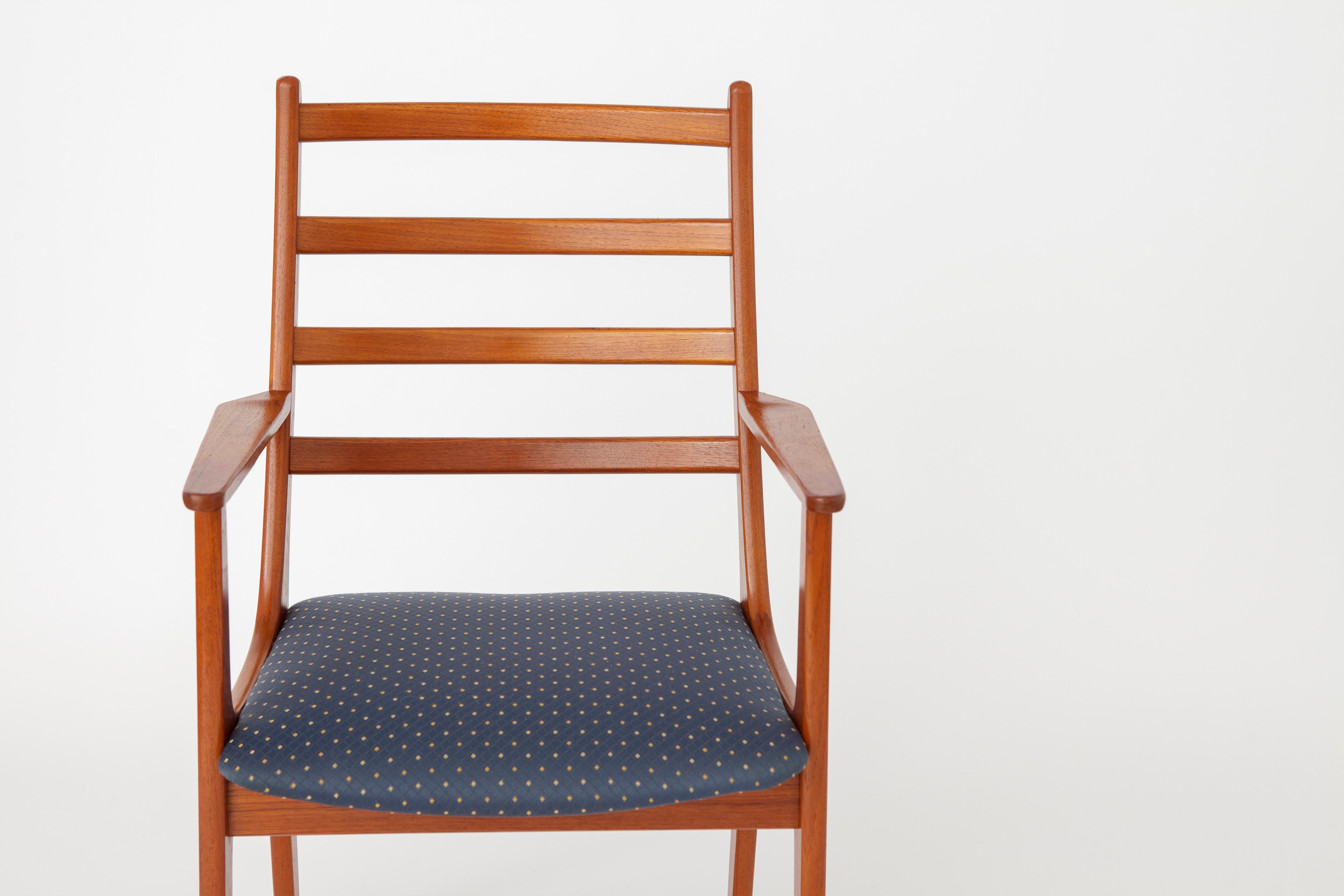 Mid-Century Modern 2 Teak Dining chairs 1960s by KS Mobler, Denmark For Sale