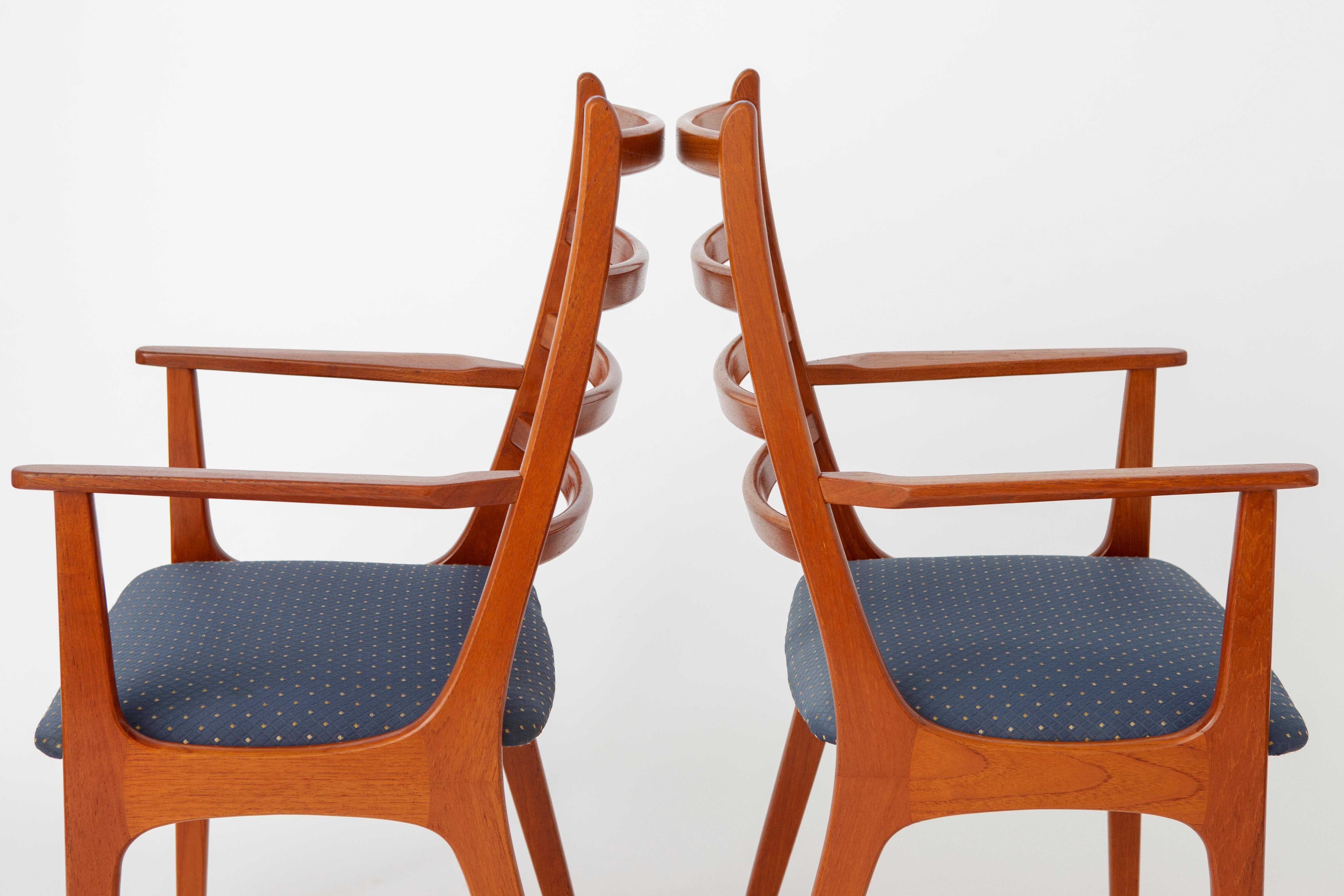 Mid-20th Century 2 Teak Dining chairs 1960s by KS Mobler, Denmark For Sale