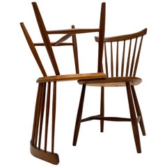 2 Sedie laterali in teak 1950 Lena Larson per Nestor Sweden Distribuite da Pastoe