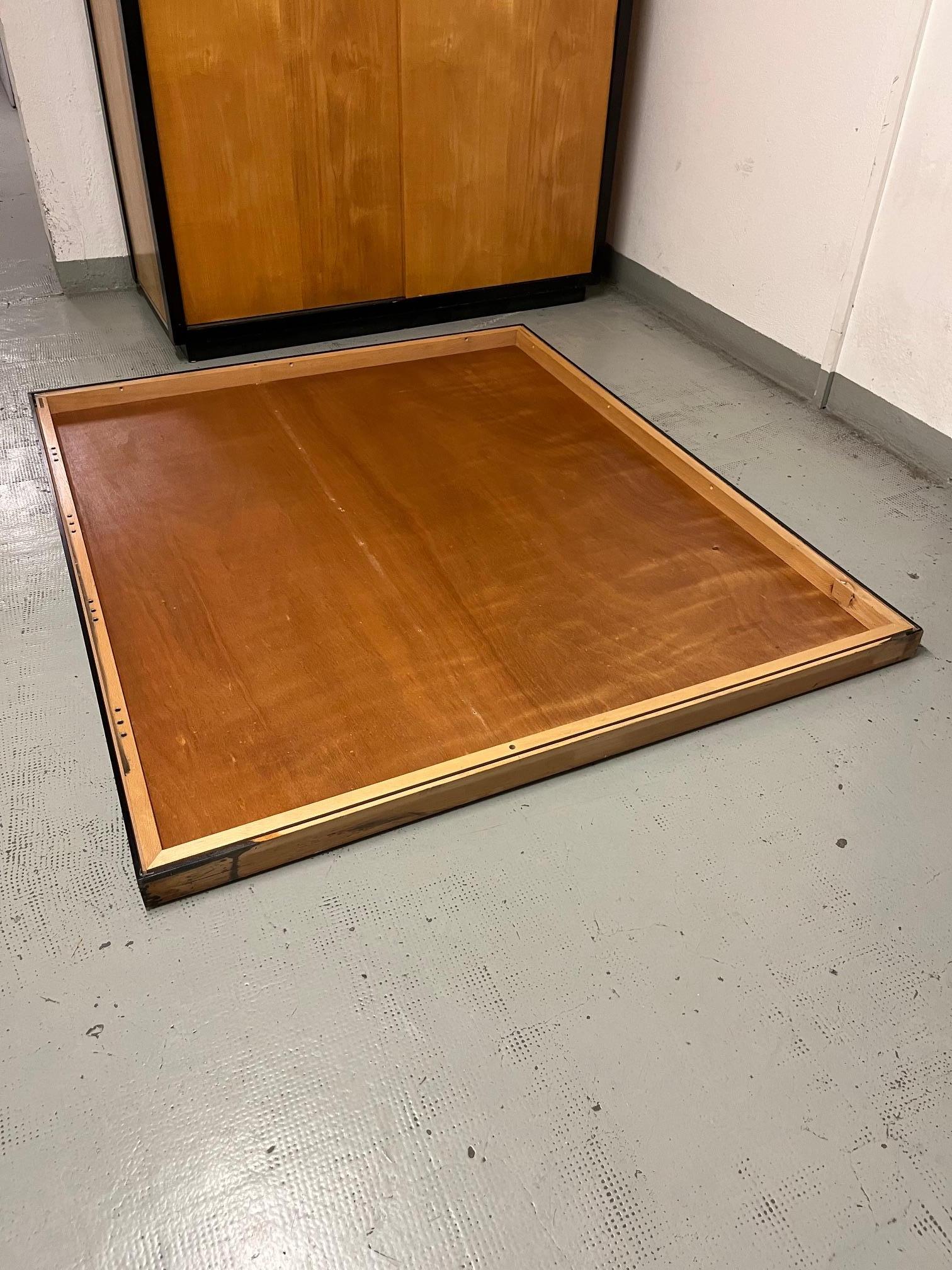 2 Teak Sliding Doors Wardrobe by Kurt Thut, Switzerland 1950s For Sale 9