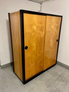 Armario con 2 puertas correderas de teca de Kurt Thut, Suiza Años 50