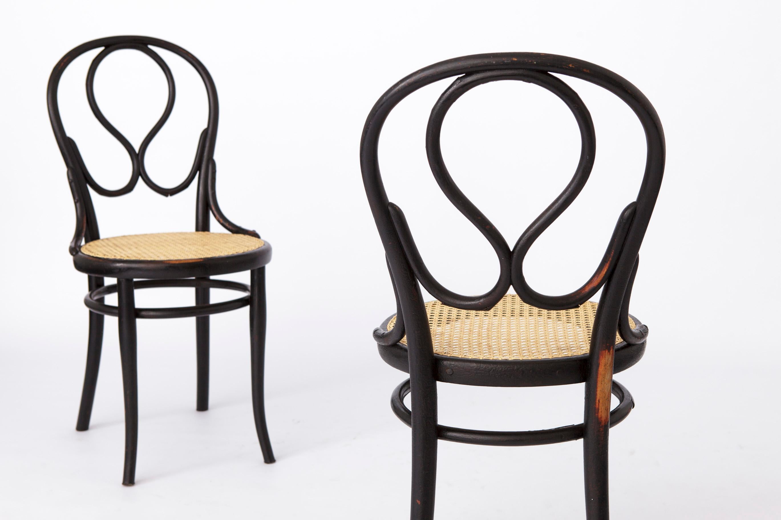 Teak 2 sedie Thonet n. 20, anni '30-'40 circa in vendita