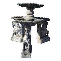 2 livelli, 3 cavalli, 6 vaschette per uccelli, 100% vernice originale