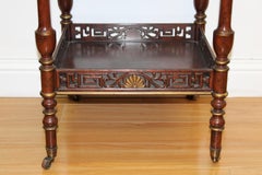 Mario Buatta for John Widdicomb Chinoiserie Two-Tier Tea Table/Etagere