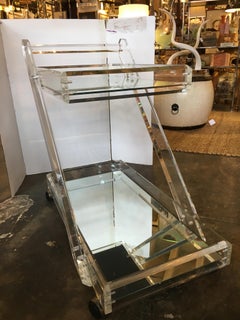 2-Tier Lucite Bar Cart