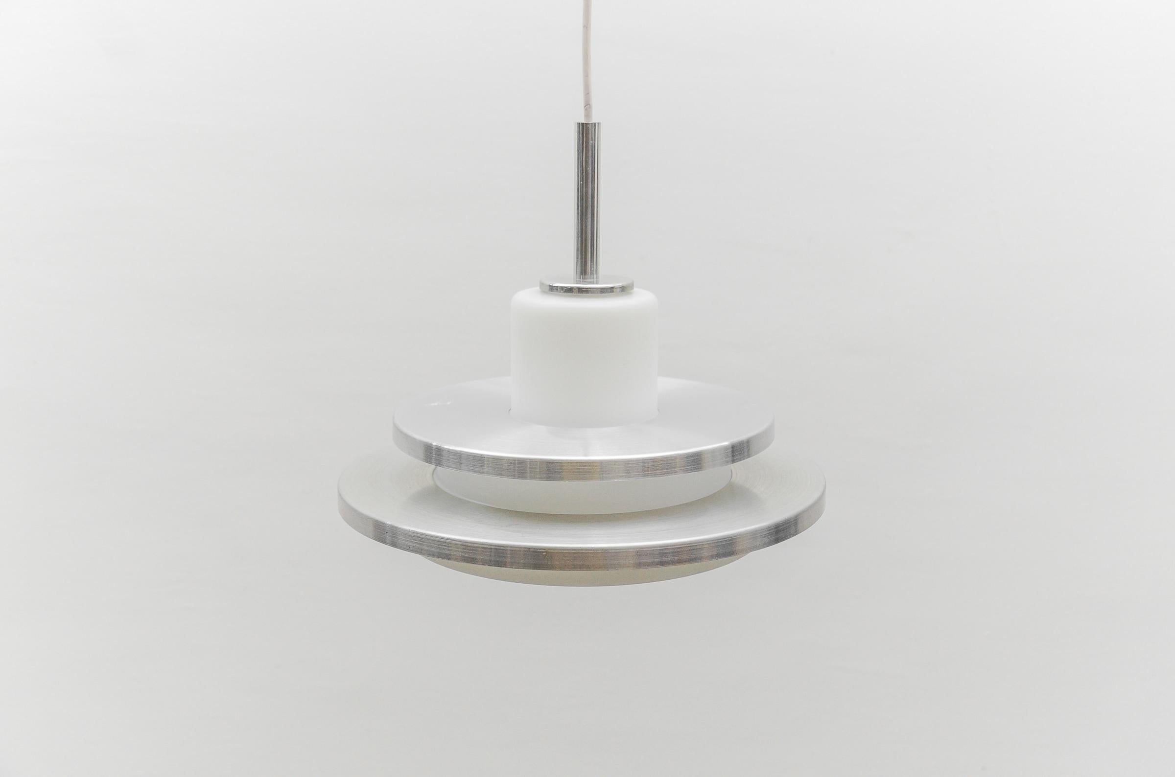 2-tier opal glass lamp by Doria Leuchten, 1960s Germany For Sale 4
