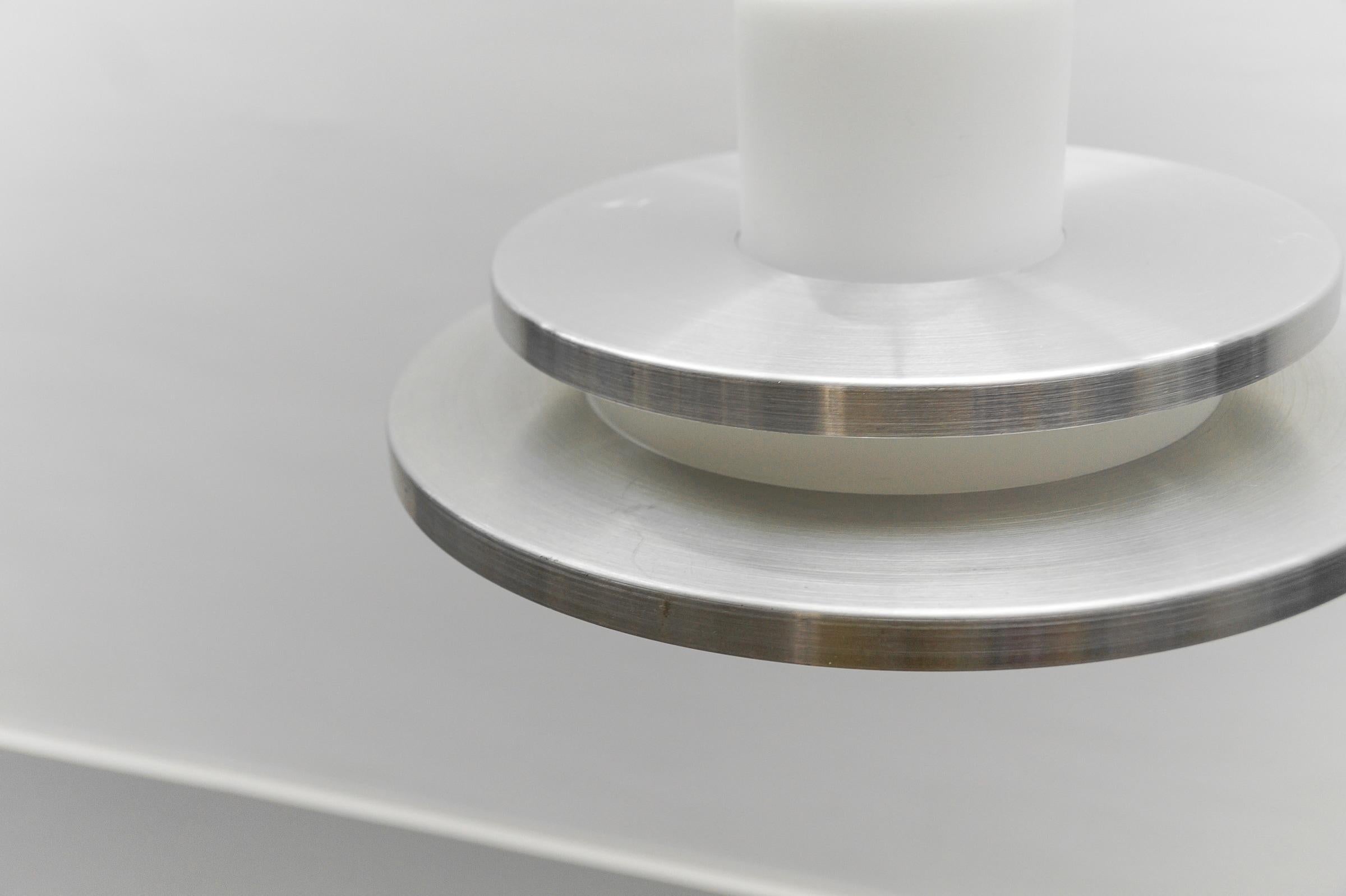 2-tier opal glass lamp by Doria Leuchten, 1960s Germany For Sale 6