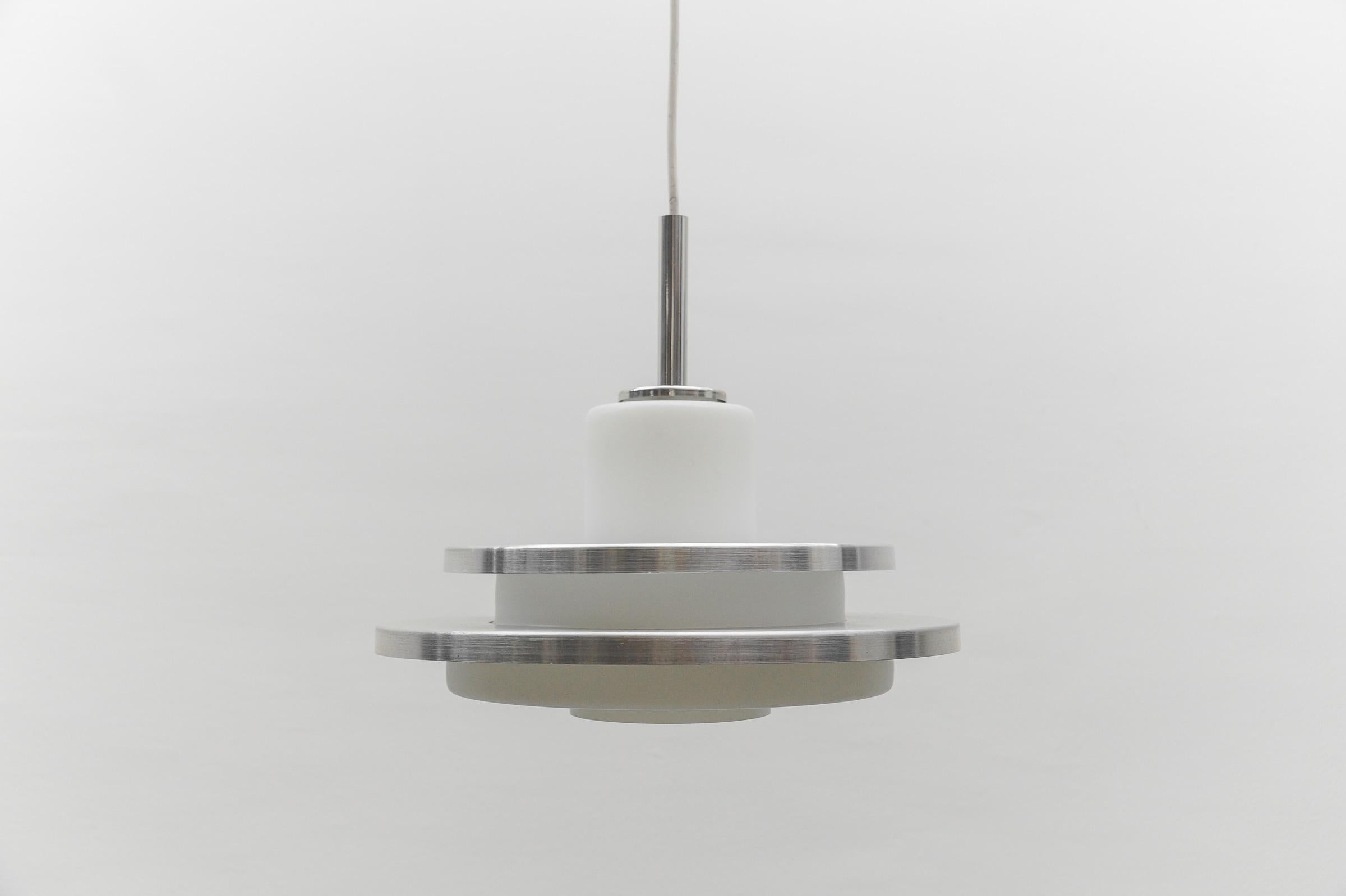 2-tier opal glass lamp by Doria Leuchten, 1960s Germany For Sale 2