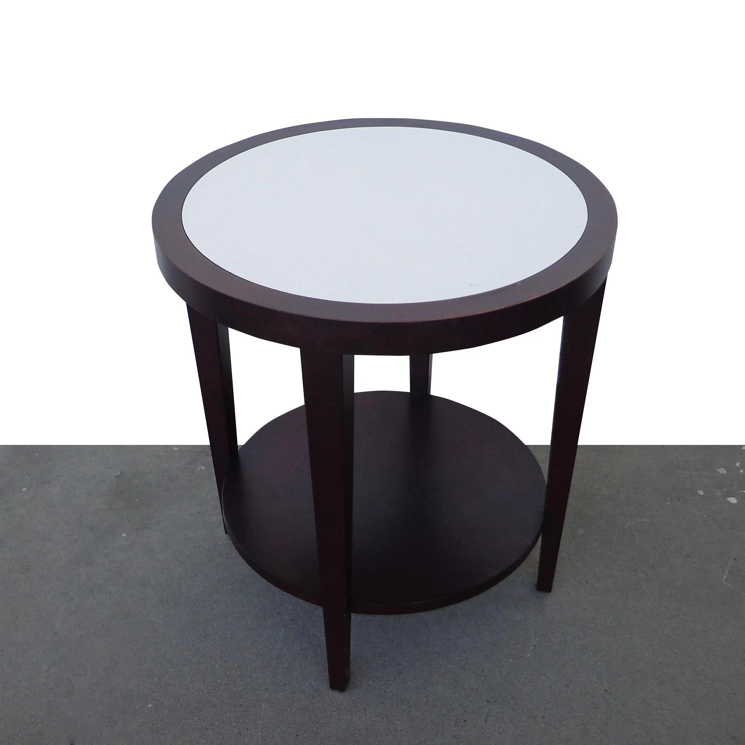 Ebony 2 Tier Side Table by Barbara Barry for HBF Studio For Sale