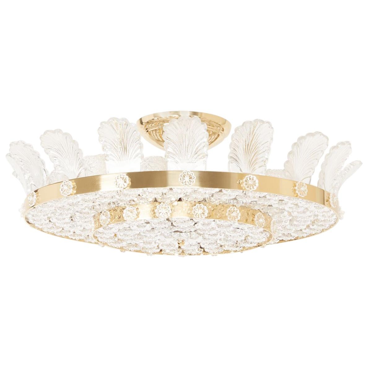 2-Tiered Decazes Pendant Light Fixture by David Duncan