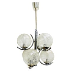 2 Tiered Richard Essig 6-Arm Space Age Chandelier, 1970s, Germany