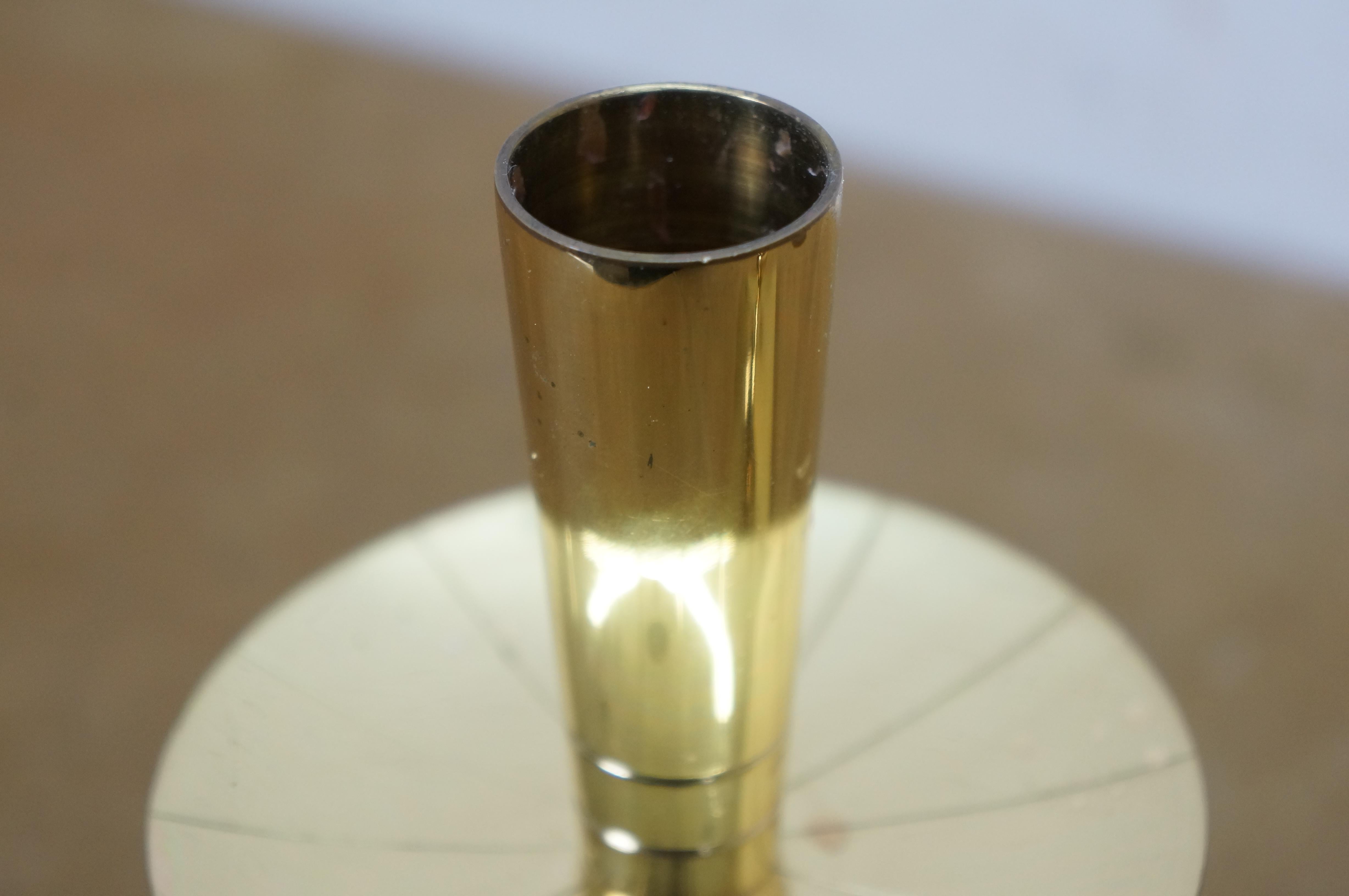 2 Tommi Parzinger Dorlyn Silversmiths massivem Messing Kerzenständer Kerzenhalter 7