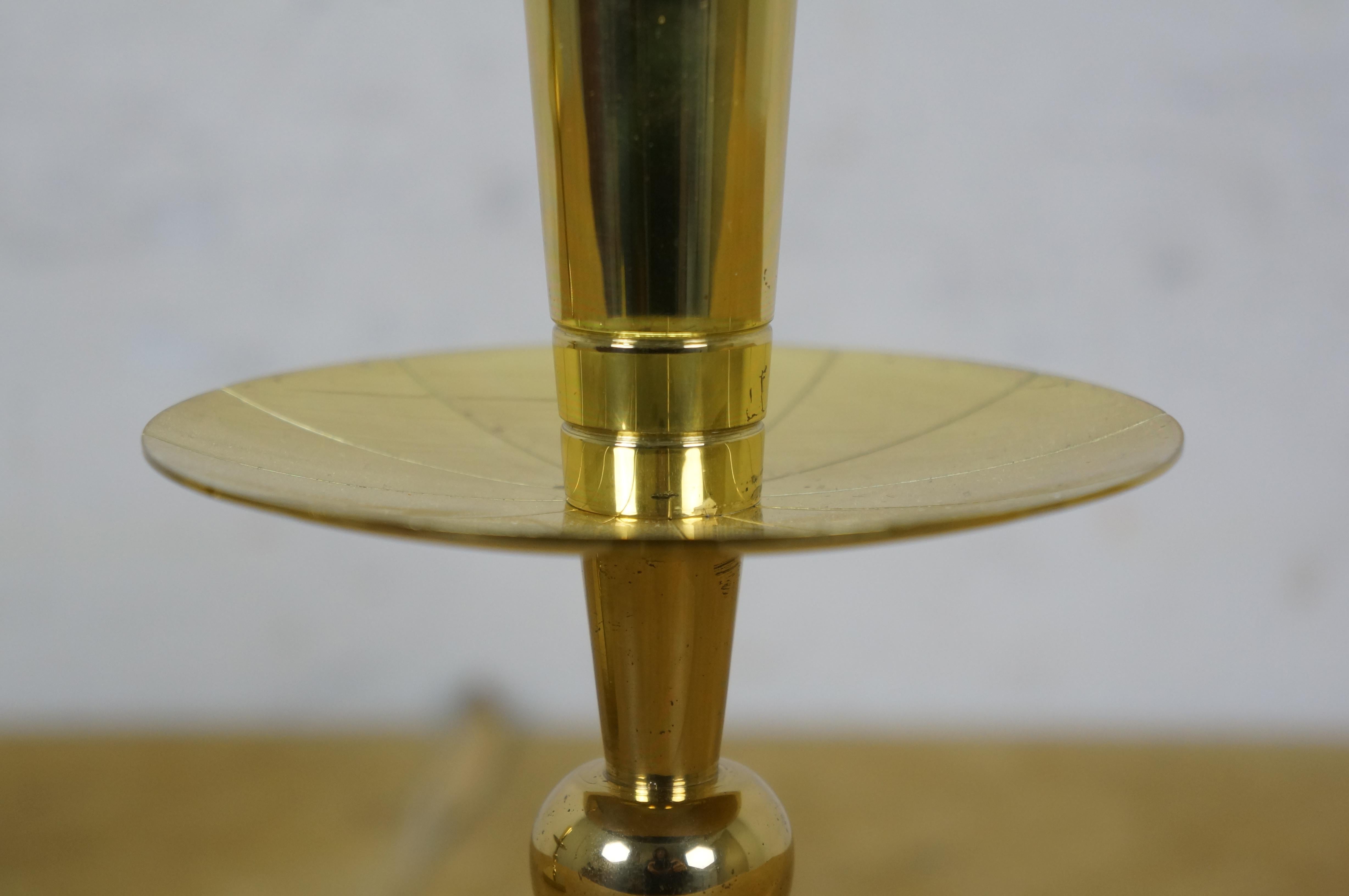 2 Tommi Parzinger Dorlyn Silversmiths massivem Messing Kerzenständer Kerzenhalter 7