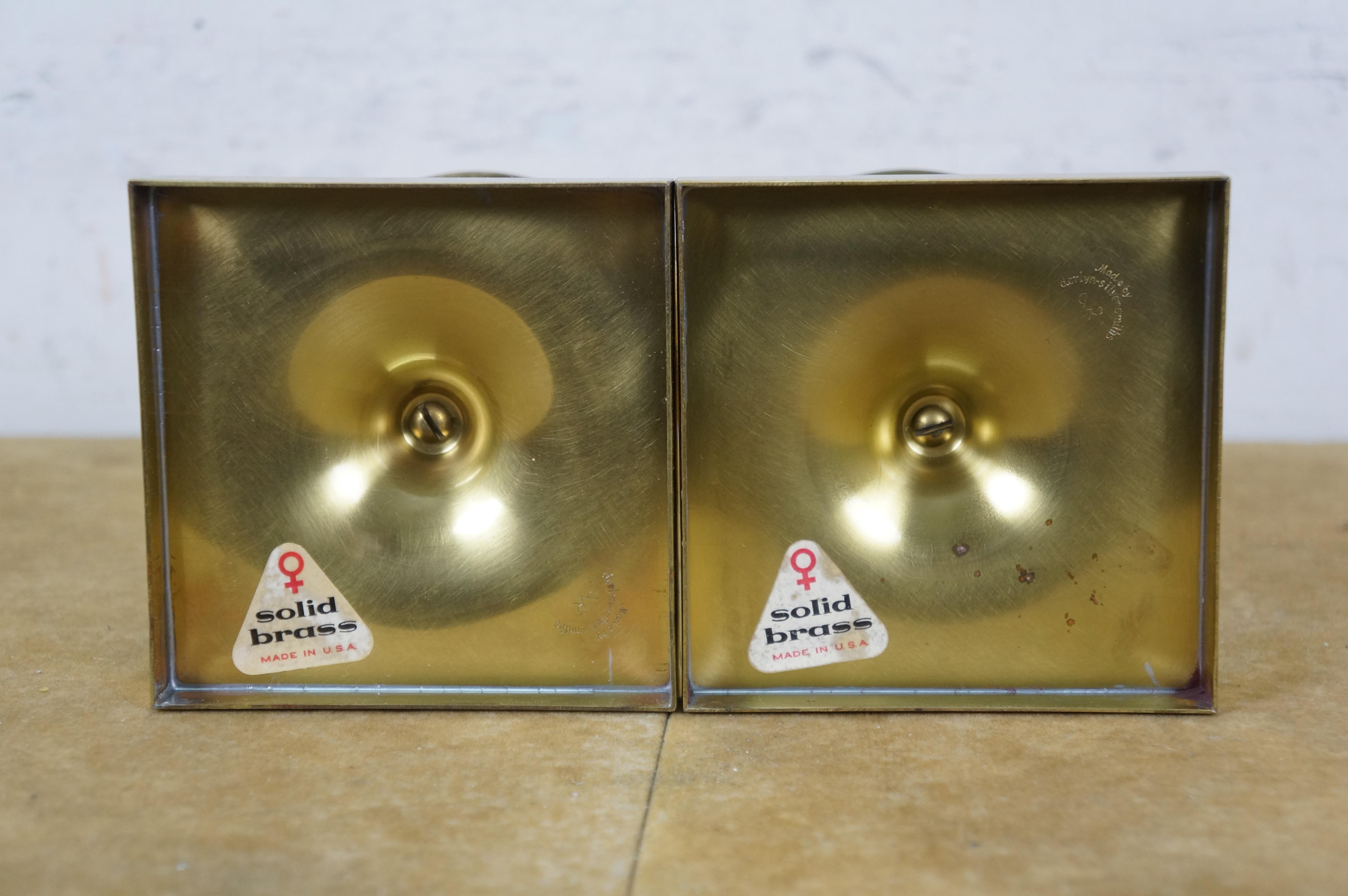 2 Tommi Parzinger Dorlyn Silversmiths massivem Messing Kerzenständer Kerzenhalter 7