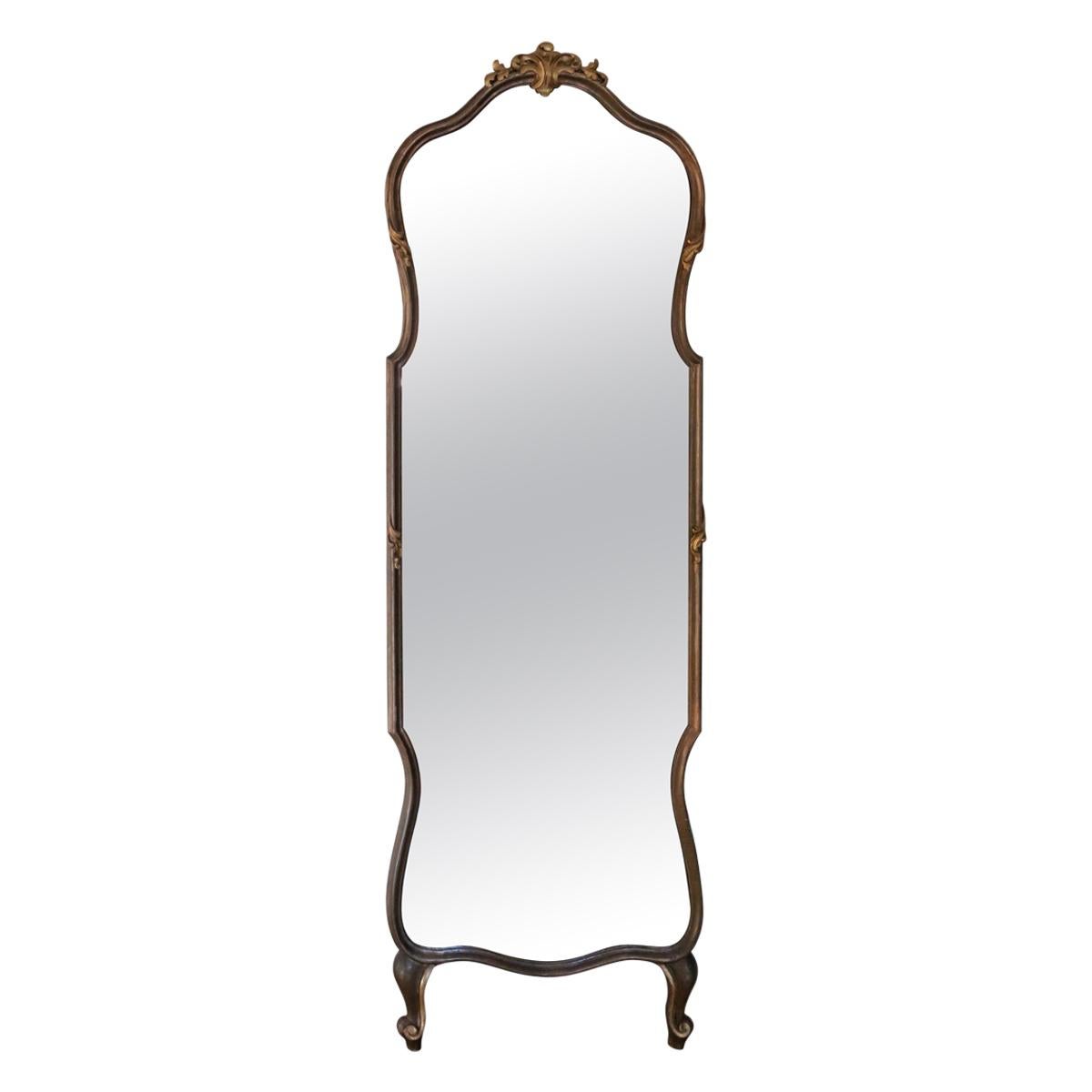 2-Tone Gilt Full Height Wall Floor Mirror