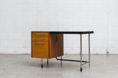 Two-Tone Industrial Wood and Metal Desk