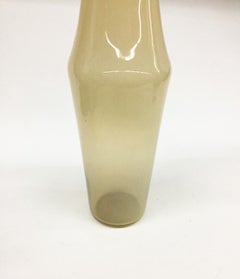 Zweifarbige gelbe große Floris Meijdam, Leerdam Unica, Vase mit Zertifikat, 1959