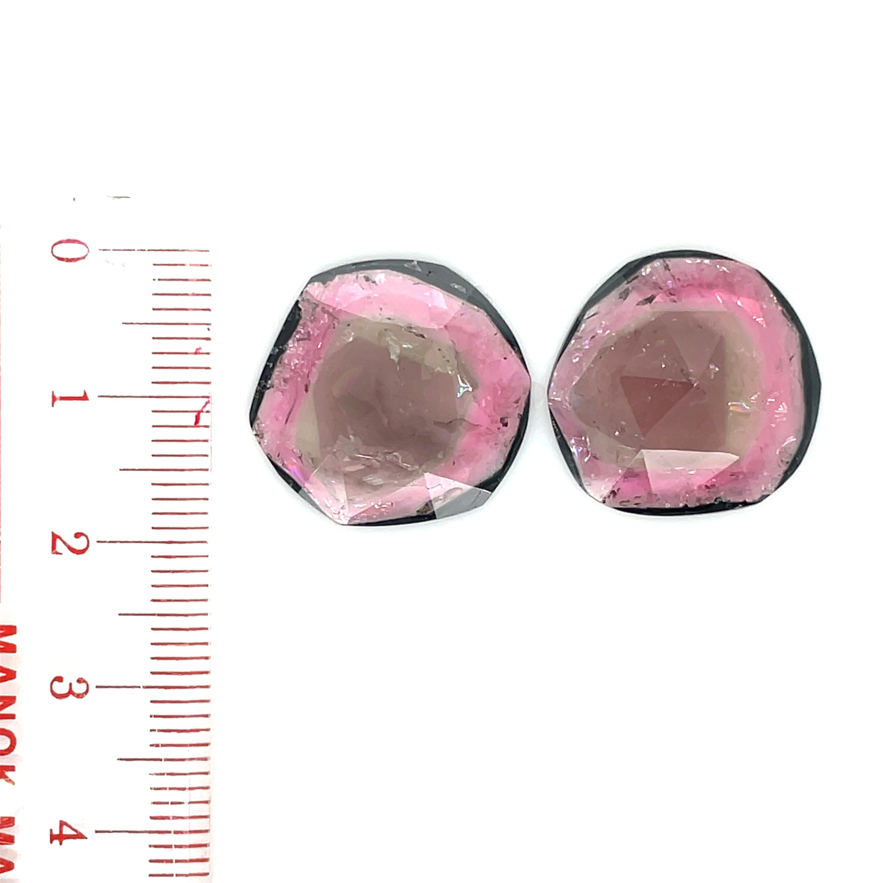 2 Tourmalines Matching Pair Cts 18.77 For Sale 2