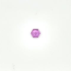 2 Unheated Pink Sapphire Hexagons Cts 0.85