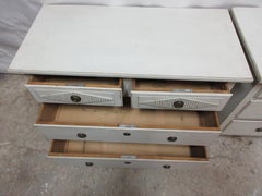 2 Unique Gustavian Style 4 Drawer Chest