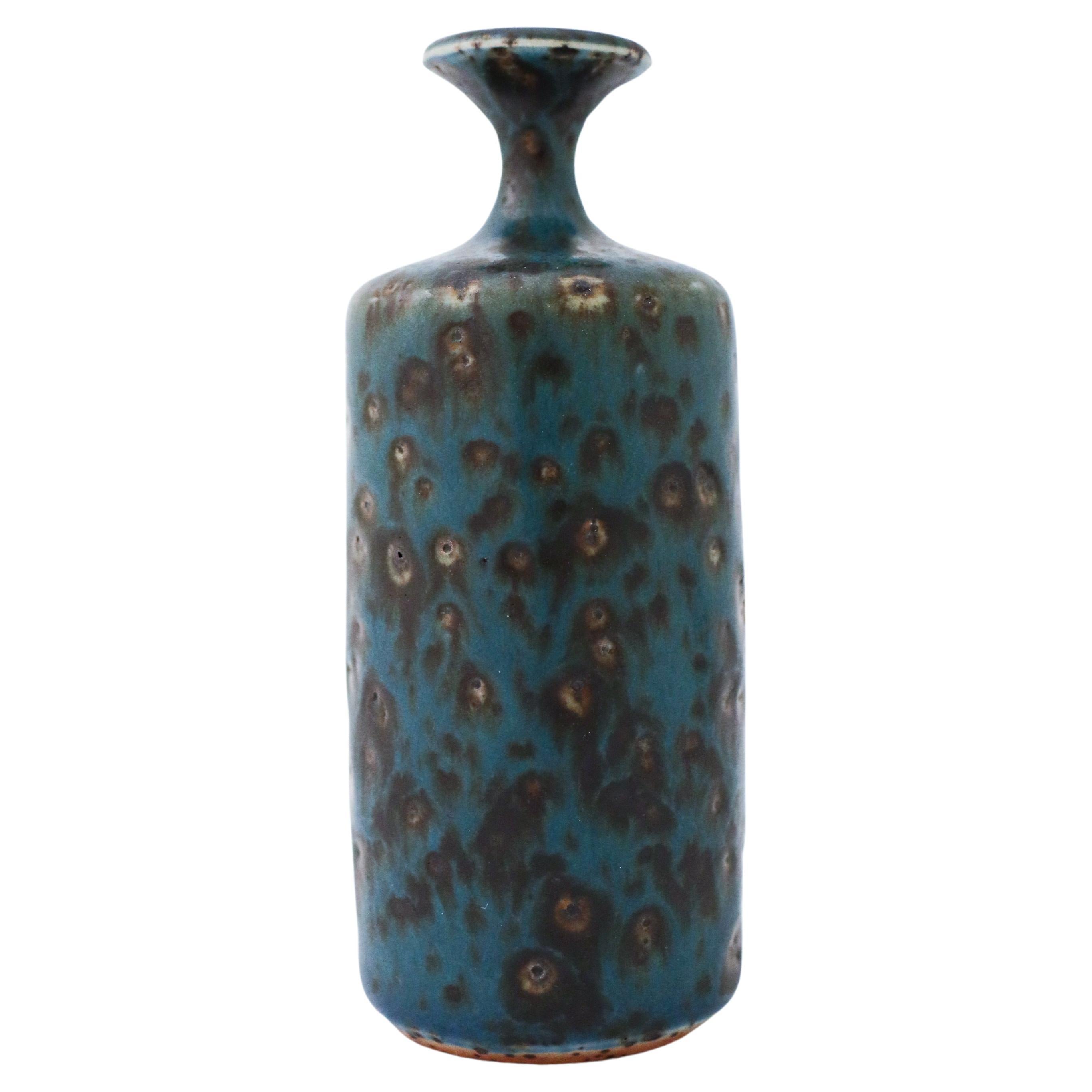 Lovely Blue Vase, Rolf Palm Mölle, Sweden, Scandinavian Modern Vintage
