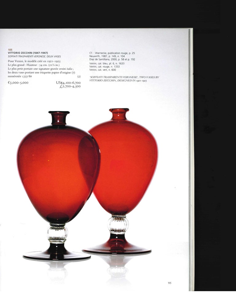 2 Venini Glass Catalogues For Sale at 1stDibs