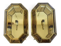 2 very large wall lamps in the Adolf Loos style