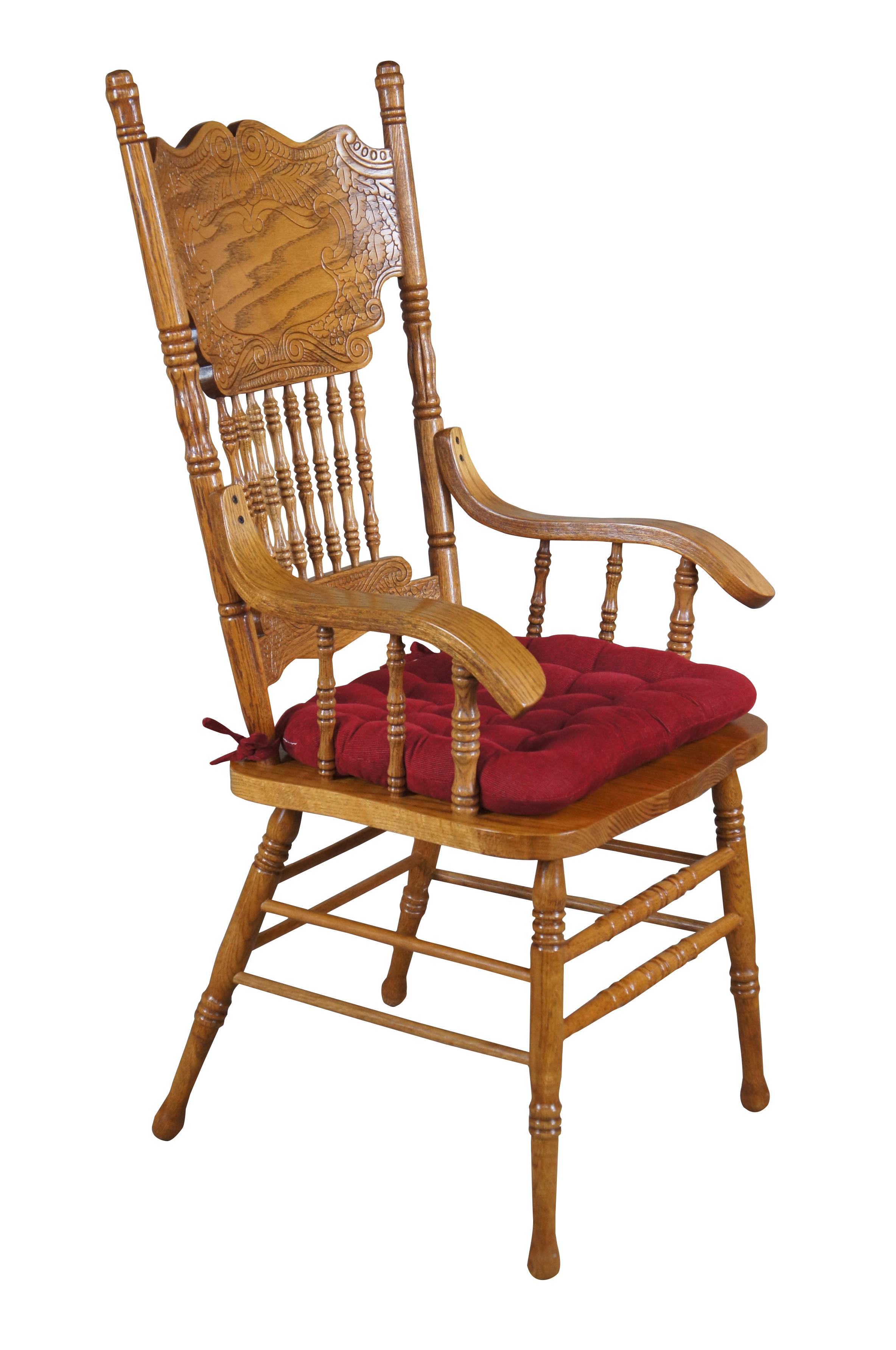 oak double pressback chairs