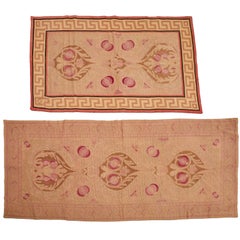 2 Vienna Secessionist Style Art Nouveau Runners, Early 20th Century