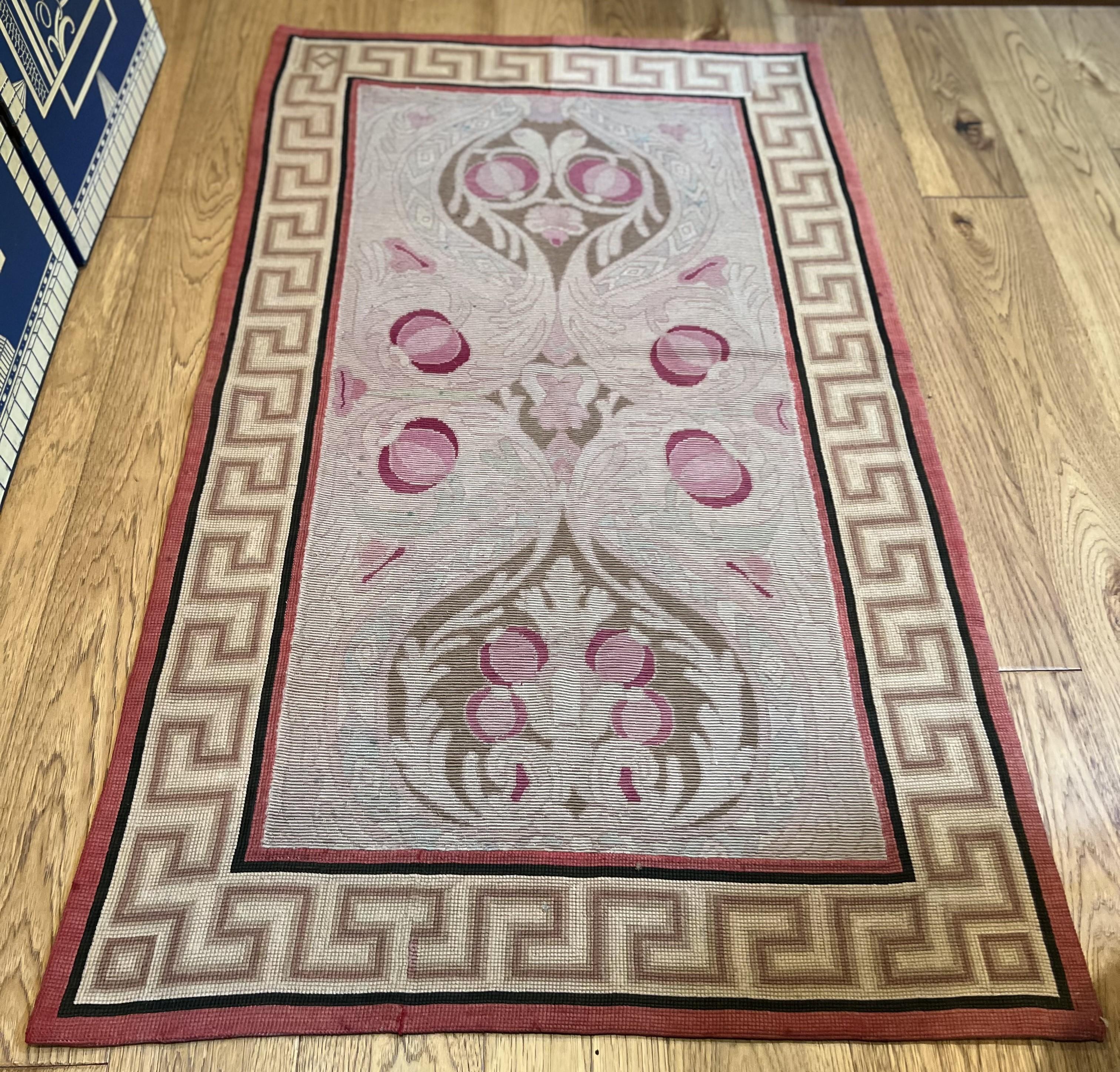 2 Vienna Secessionist Style Art Nouveau Runners, Early 20th Century For Sale 4