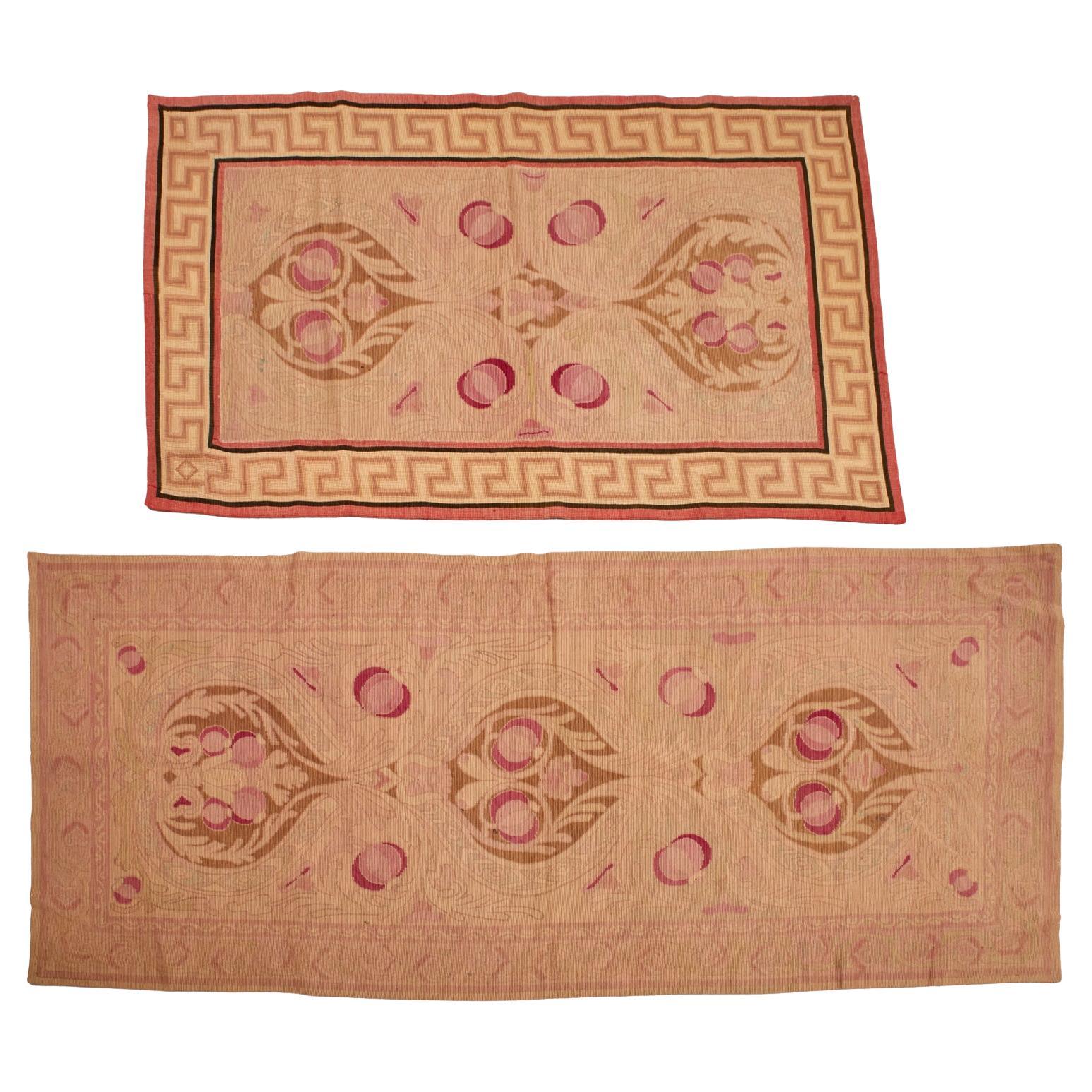 2 Vienna Secessionist Style Art Nouveau Runners, Early 20th Century For Sale