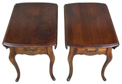 2 Vintage 1986 Ethan Allen French Country Birch Drop Leaf Side Tables 26-8302