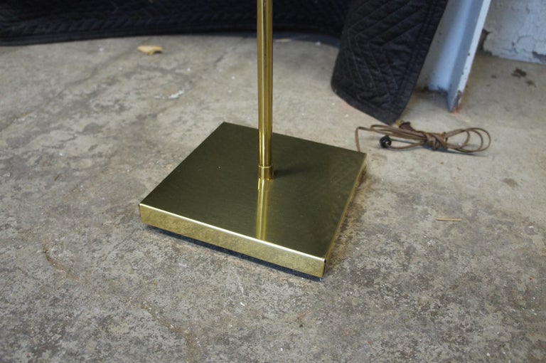 2 Vintage Alsy Clam Shell Brass Adjustable Swing Arm Library Reading ...