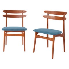 2 Vintage Chairs 1960s Teak Danish