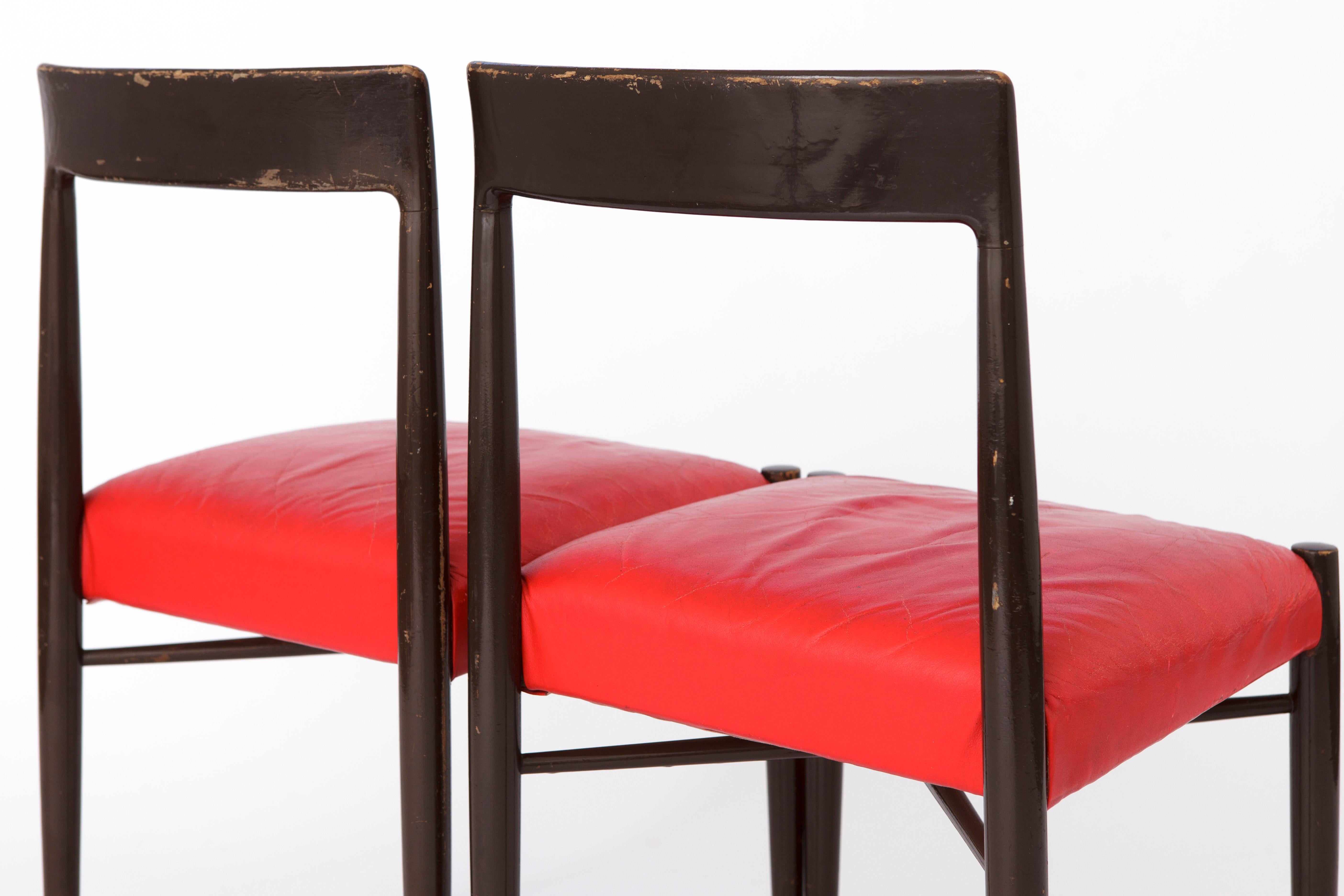 2 Vintage Chairs 1960s Wooden Germany In Good Condition For Sale In Hannover, DE