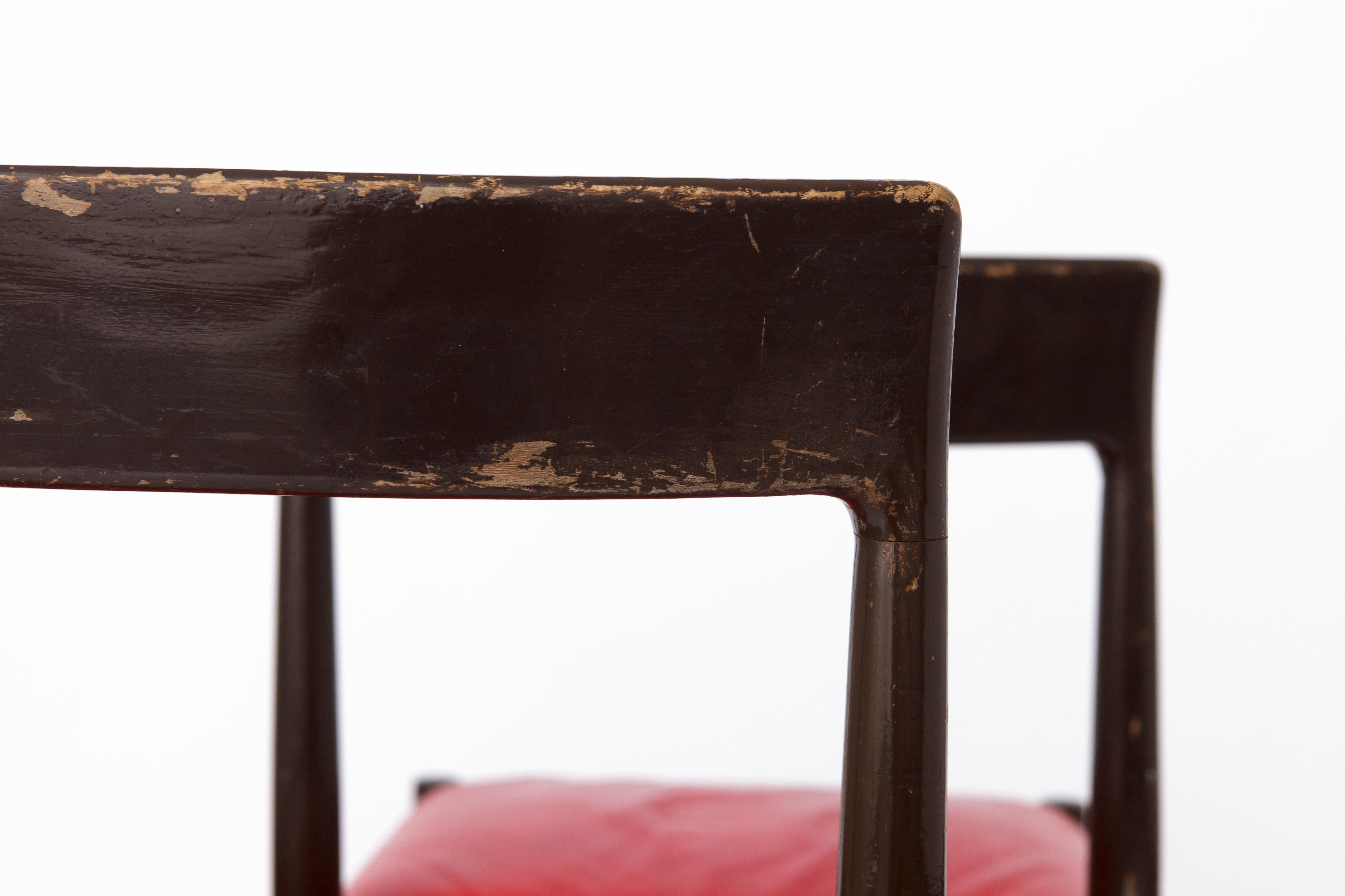 Mid-20th Century 2 Vintage Chairs 1960s Wooden Germany For Sale