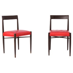 2 Used Chairs 1960s Wooden Germany