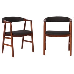 2 Vintage Chairs by Thomas Harlev, Model 213, Danish, for Farstrup, Teak, 1960s.