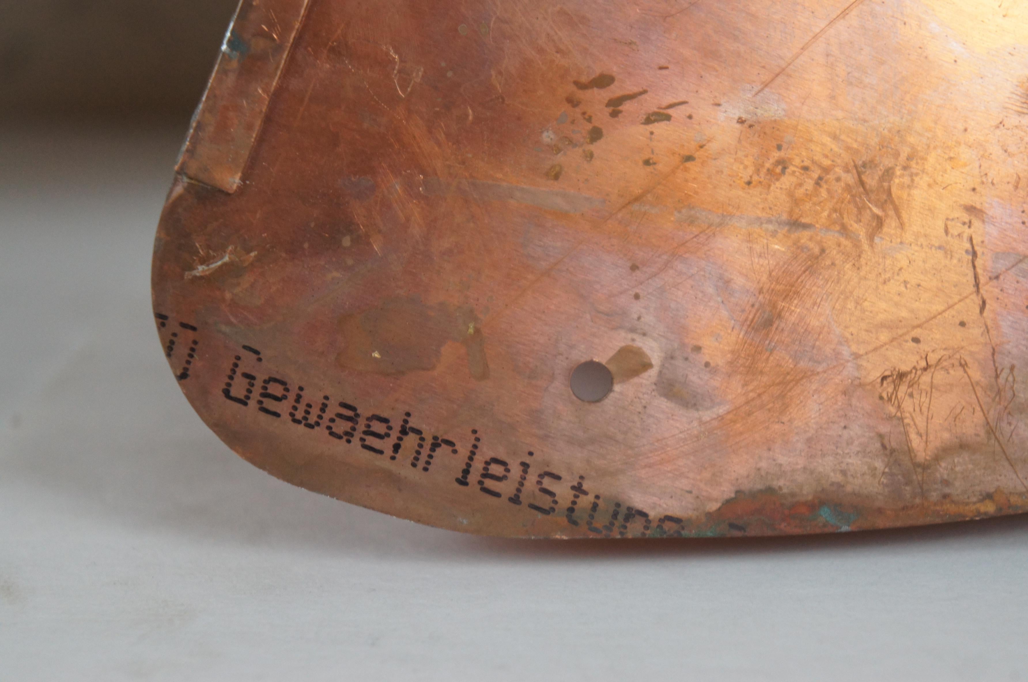 2 Vintage Kupfer Gutter Leader Box Kopfteile mit Überflow Pfeifen outlet Daunenschliff 13