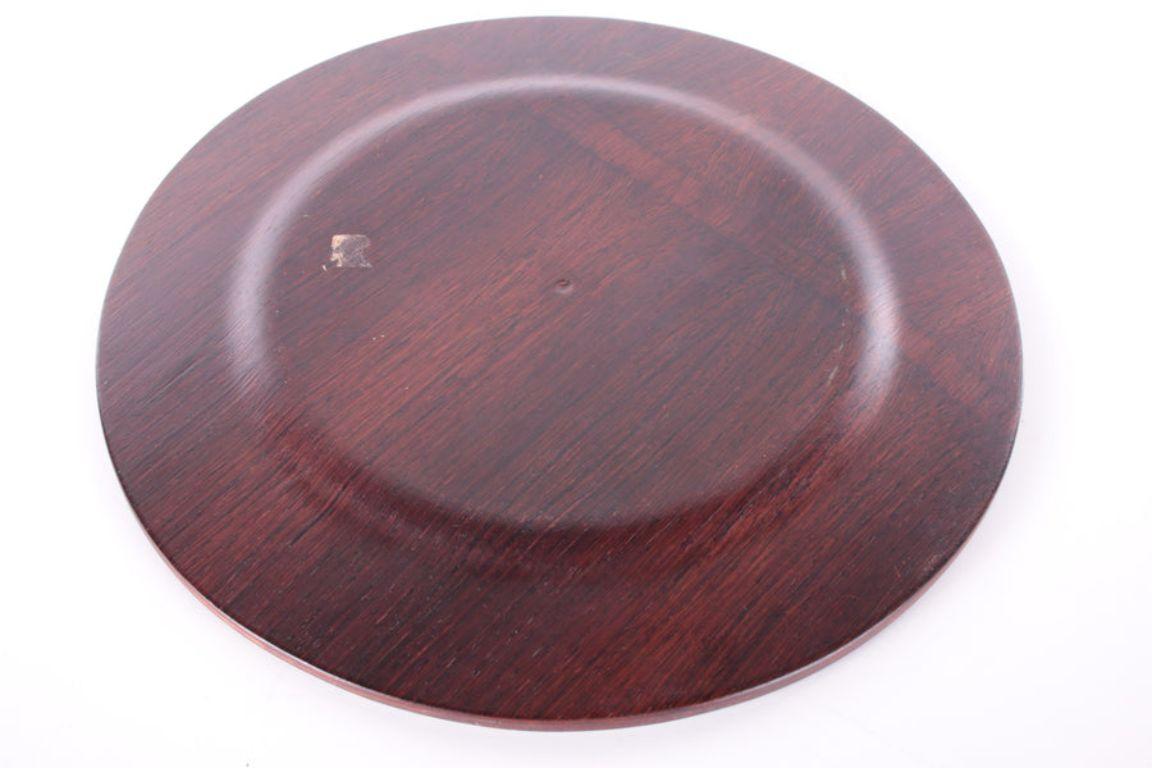 dark wood charger plates