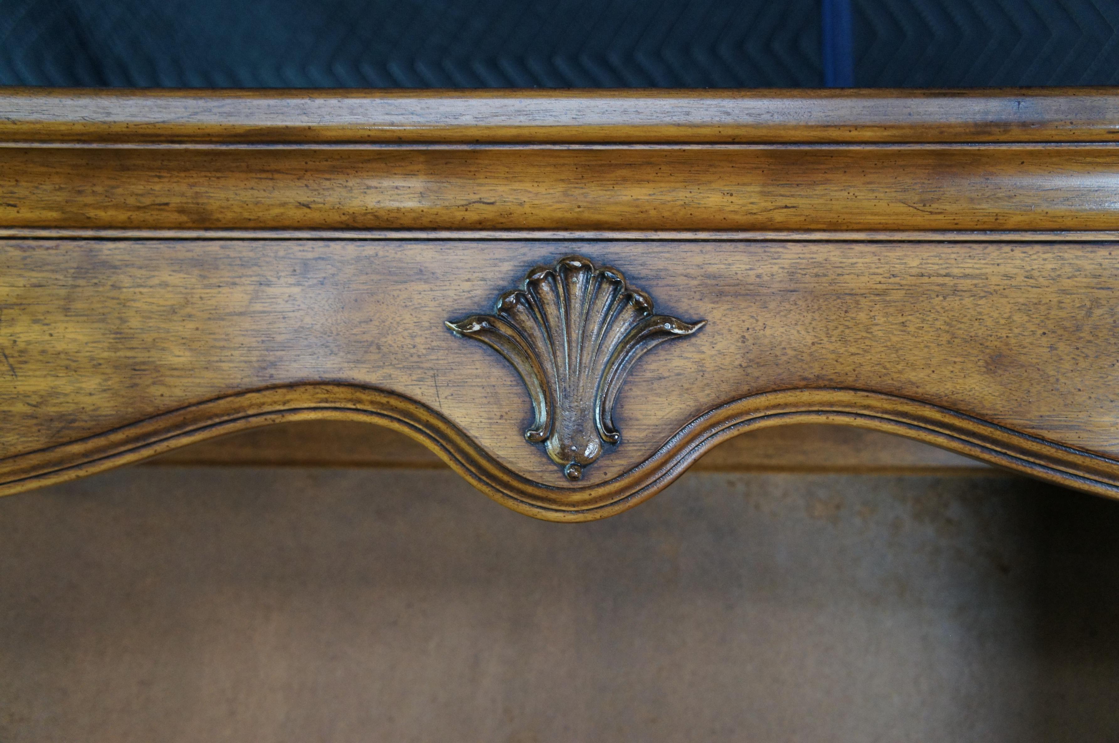 2 Vintage Davis Cabinet Co Fleming Walnut Library Bookcase Cabinets, 1790 1