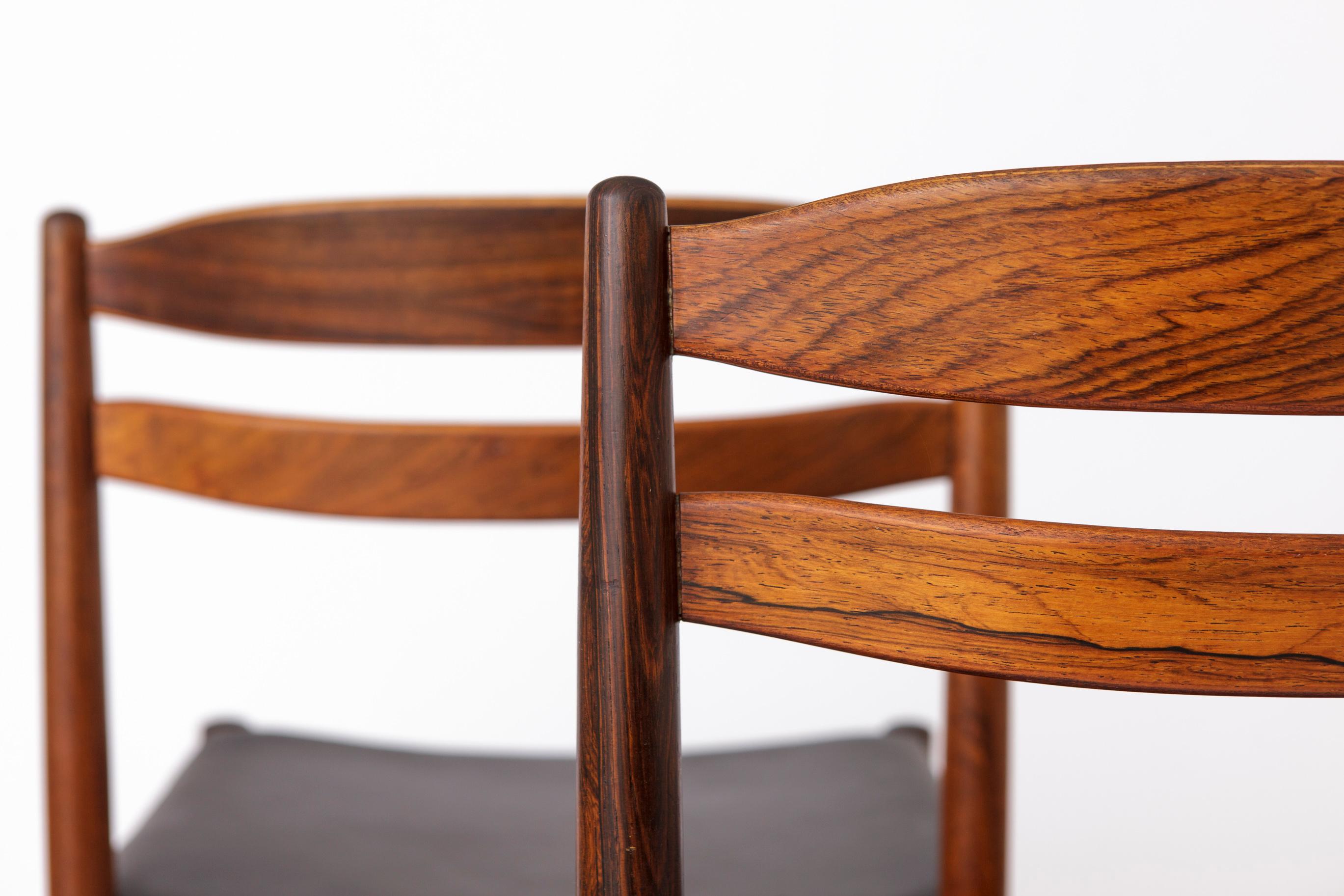 2 Vintage Dining Chairs 1960s, by Albert Johansson & Söner, Hyssna, Sweden In Good Condition In Hannover, DE