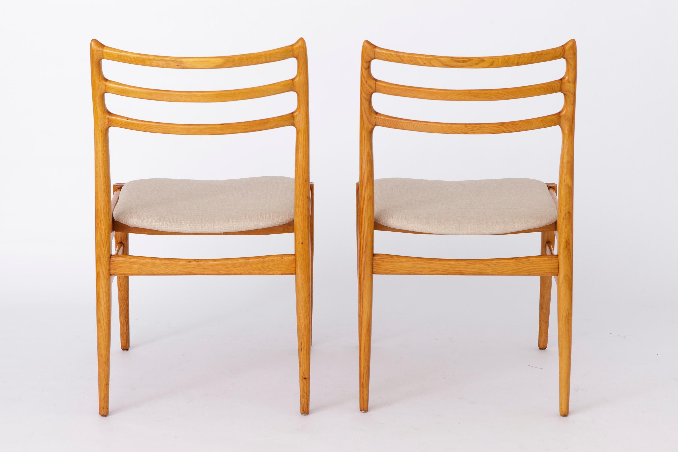 Danois 2 chaises de salle à manger vintage des années 1960 - design danois
