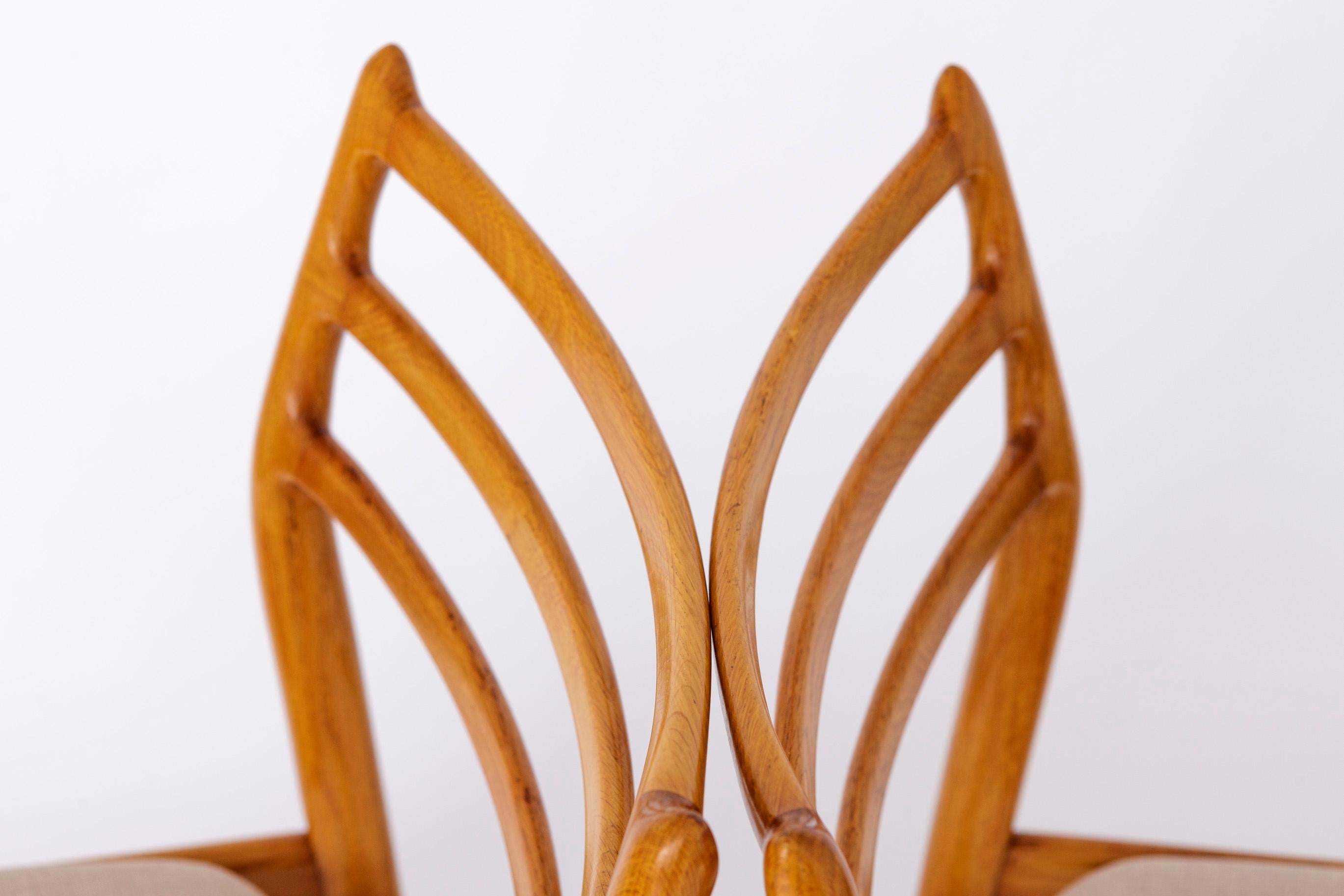 2 chaises de salle à manger vintage des années 1960 - design danois 1