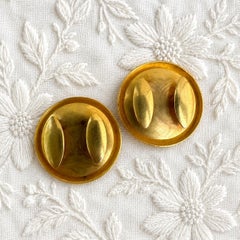 2 Vintage Etruscan Revival Gold Micro Mosaic Portrait Detailed Coat Buttons