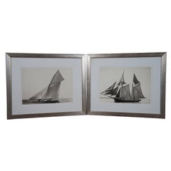 2 Vintage Frontgate Regatta II & VI Nautical Martime Sailboat Boat Prints